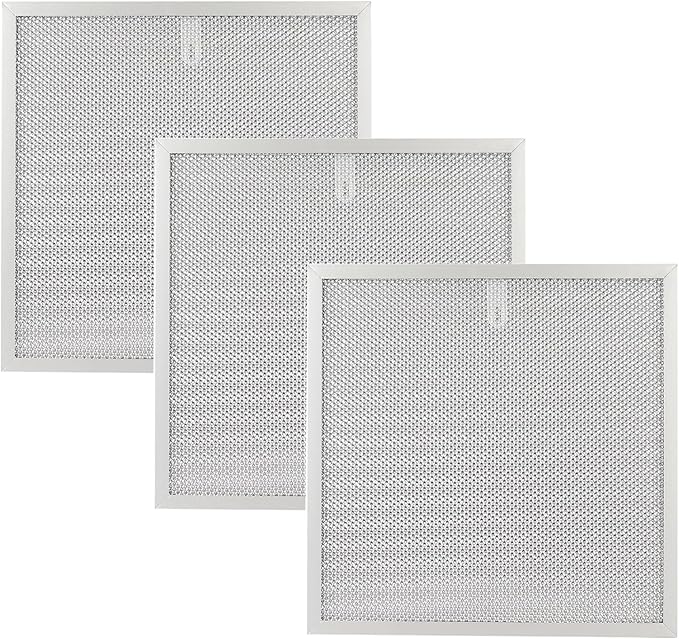 S99010467 99010467 Range hood filter Replacement 5 Layer Aluminum Mesh Hood Grease Filter Fit for Broan Range Hood Filter BXT1 &Nutone AR1 series(3 Pack)