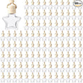 BBTO 100 Pcs Car Air Fresheners Diffuser with Wooden Cap Empty Aromatherapy Diffuser Clear Fragrance Holder Pendant Hanging Perfume Fresheners for Car Decor (Clear, Star)