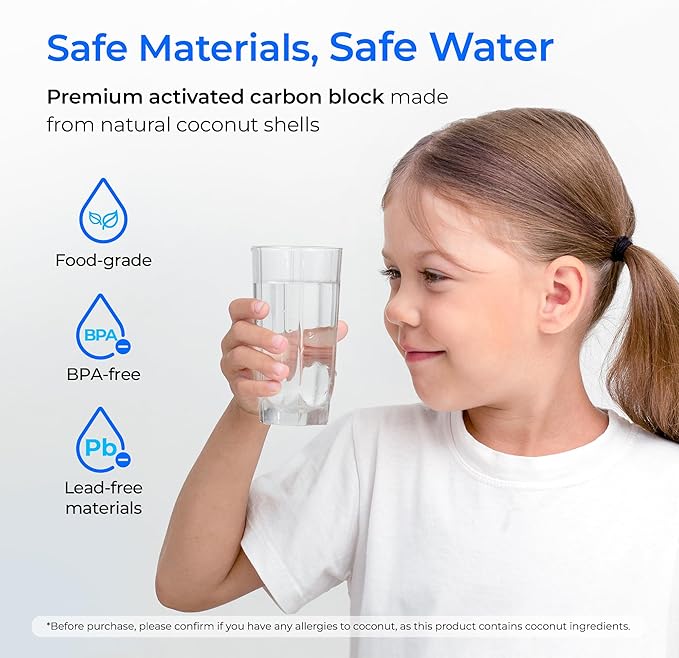 Waterdrop FQK1K Under Sink Water Filter, 1350 Gallons, Replacement for GE FQK1K, FQK2J, GXK185K and GX1S50R (Pack of 2)