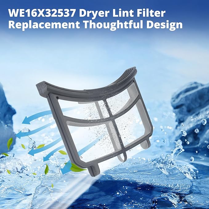 Earthtec Dryer Lint Screen Filter Replacement Compatible With GE WE16X32537 WE16X29597 AP7205579 GFD55GSSN0WW GFD65ESPN0SN GFD65GSPN0SN GFD85ESPN0RS GFD85GSPN0RS Dryer Lint Trap Filter