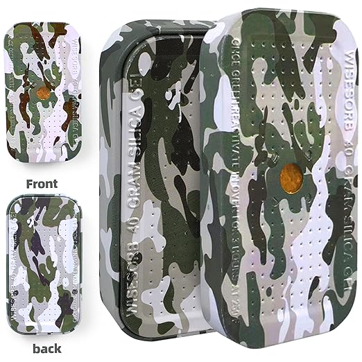 40 Gram Gun Safe Dehumidifier Camouflage, Rechargeable Desiccant Canister Dehumidifier Bags, Reusable Silica Gel Packets Moisture Absorbers for Car, Bathroom, Basement [1 PACK]