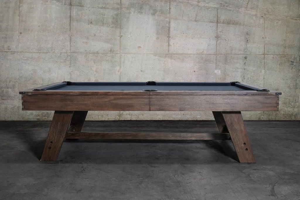 Nixon Billiards - Hunter Slate Billiard Pool Table (Wood Leg) - Brushed Walnut - 8FT - White Glove Installation