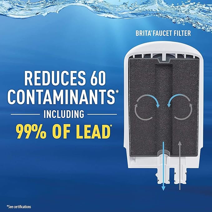 Brita On Tap Faucet Water Filter System, Includes:1 System+2 Filters - Image 5
