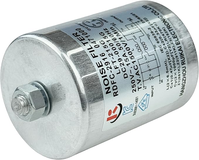 OEM DC29-00015G RDFC-2916 Washer Noise Filter LFT-215G DC29-00015K fit for Samsung Washer/Dryer Replace DC29-00009A, 0471000, 4958772, AP6975221 PS12740232, EAP12740232 250V 15A
