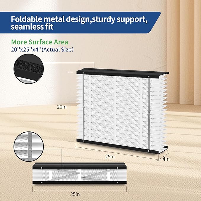 1-Pack 213 Filter Replacement Compatible with AprilAire 213 Whole House Air Purifiers Models,1210,1620,2210,2216,3210,4200,MERV 13 Furnace Filter Replacement,20x25x4inch