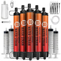 Straw Water Filter, Personal Emergency Water Filtration System, Water Purifier, Outdoor Emergency Survival Gear and Equipment for Hiking Camping Accessories Travel Fishing Preparedness (5PCS)