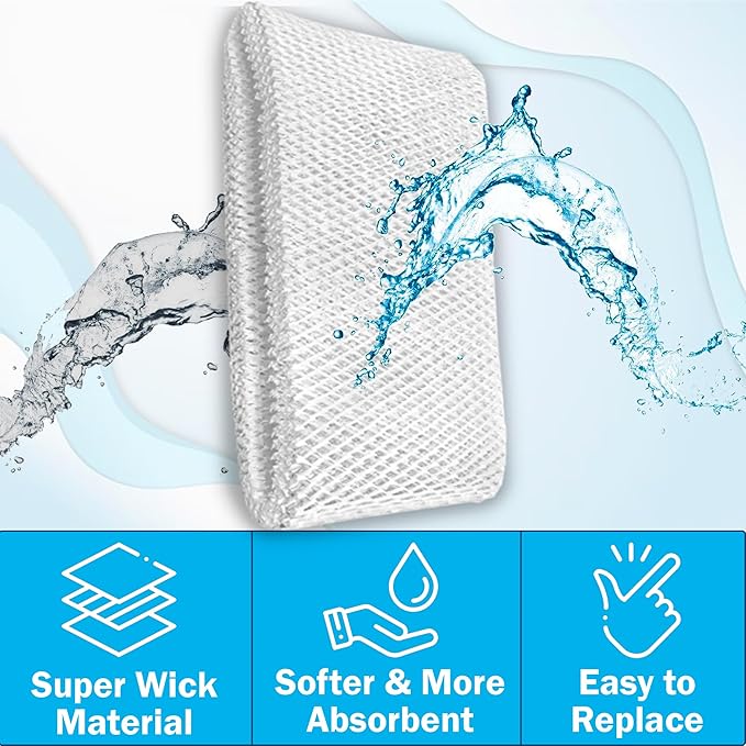 HQRP 30-Pack Wick Filter Compatible with Holmes Humidifier HM3500, HM3501, HM3600, HM3650, HM3656, HM3640, HM3641, HM3655, Replacement HWF75CS / HWF75 D / SF221 / HWF72 / HWF72R