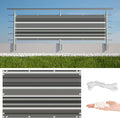 Privacy Screen Protector 3.1' x 9.8' UV-Protection Wind-Resistant Privacy Screen by AYLFBFU