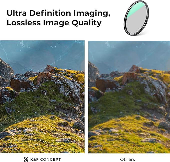 K&F CONCEPT 82mm Ultra-Low Reflectivity Circular Polarizers Filter 28 - Image 6