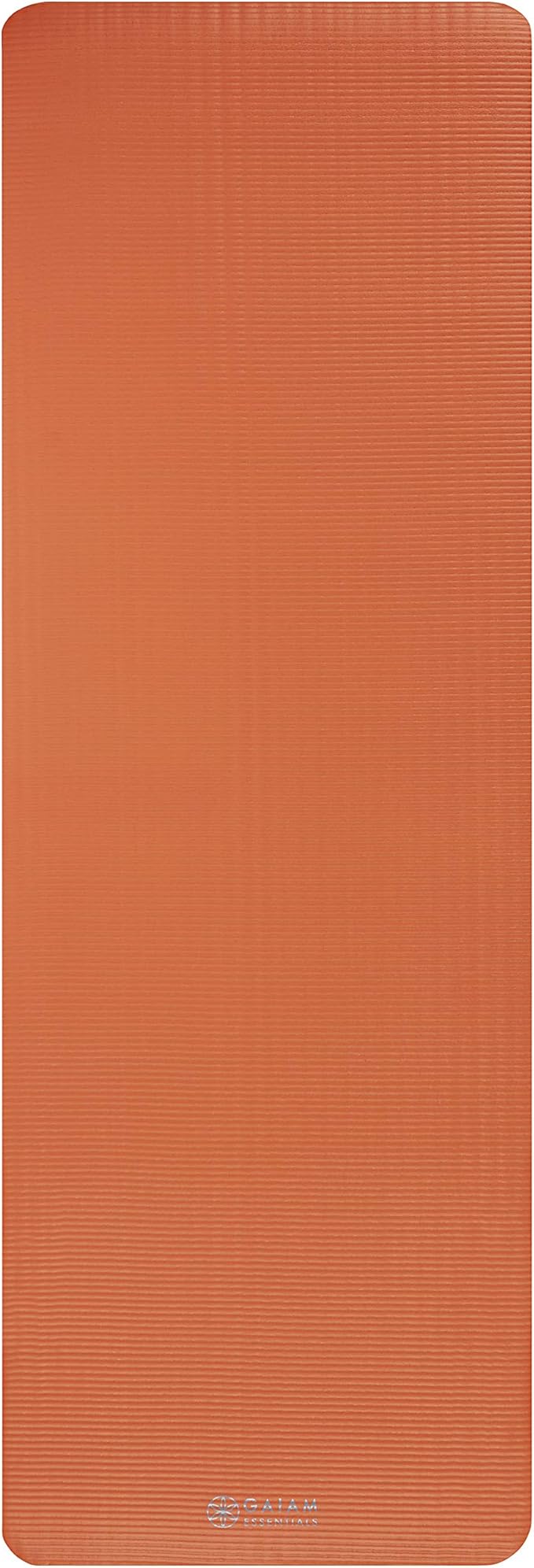 Gaiam Essentials Thick Yoga Mat Fitness & Exercise Mat with Easy-Cinch Yoga Mat Carrier Strap, 72"L x 24"W x 2/5 Inch Thick-FlexoryFit
