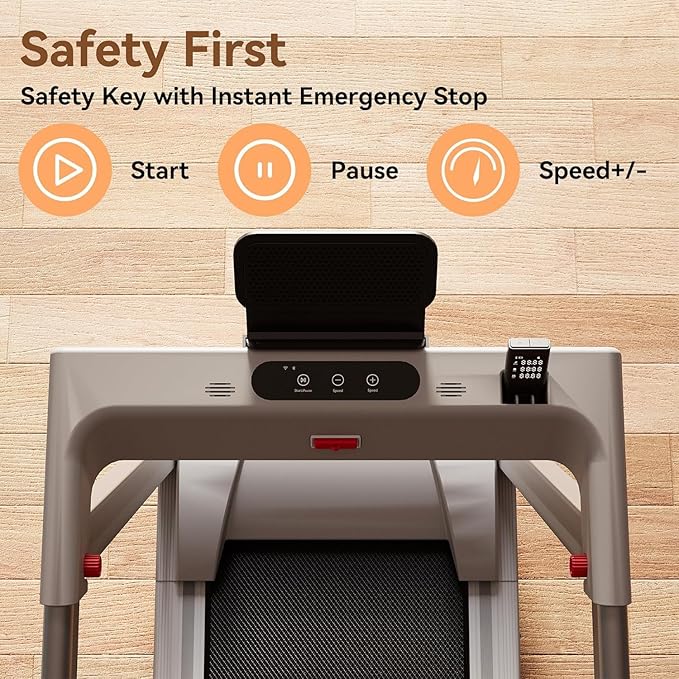 Treadmills for Home, 4-in-1 Foldable Treadmill with Incline, 300 LBS Capacity Running Treadmills for Home Small Spaces with Handles, 3.0 HP Folding Treadmill with Smart APP-FlexoryFit