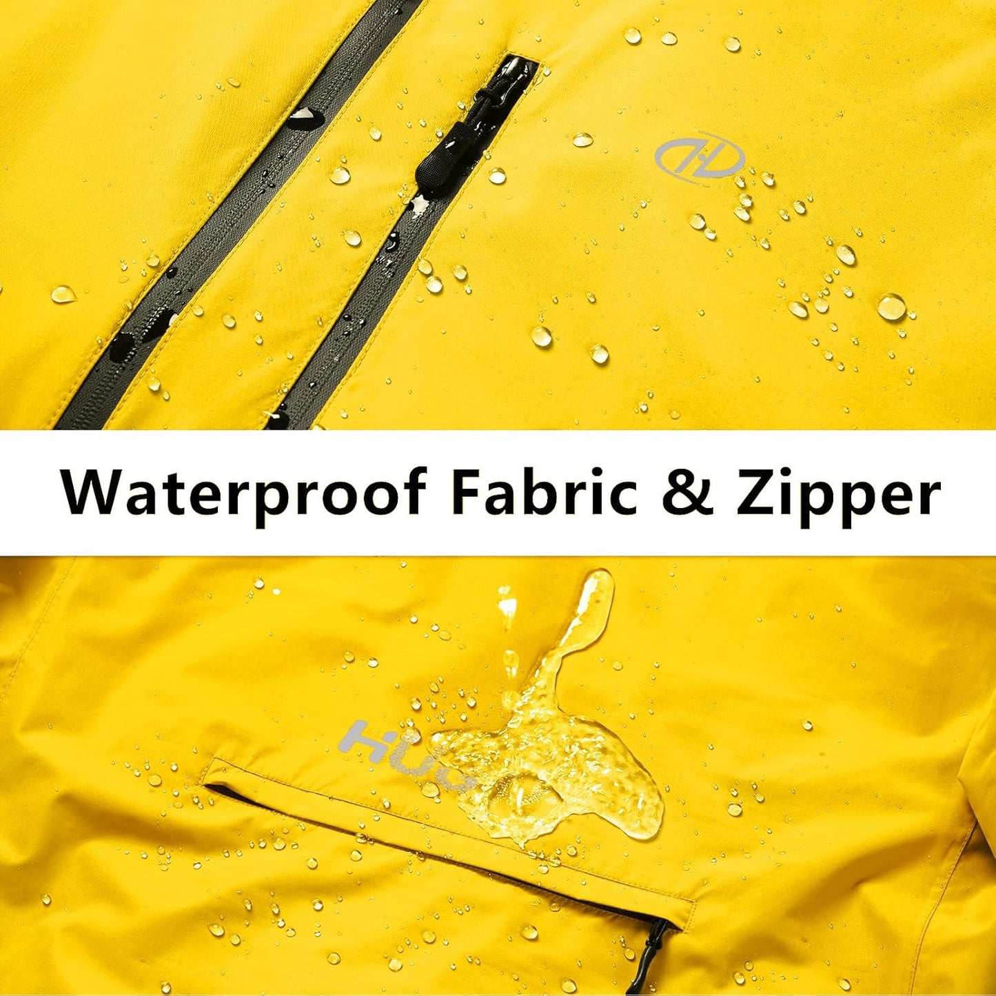 Men's Cycling Running Rain Jacket Lightweight Waterproof Biking Hiking Windbreaker Raincoat Reflective Packable