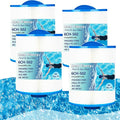Hot Tub Spa Filter Replacement Cartridge 4 Pack Replace Artesian Spas, Tidal Fit Swim 06-0006-12, 06-0005-12, AR50, AK-90161, XLS-604, 6CH-502, PAS50SV-F2M, FC-0311, 50 Sq.ft.