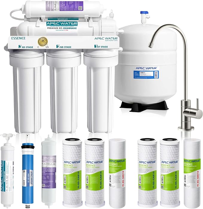 APEC Water ROES-PH75X 6-Stage Alkaline Under Sink Reverse Osmosis Water Filter by APECWaterSystems