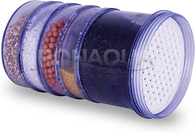 5-Stage Replacement Mineral Filter Cartridge for Countertop & Water Coolers. 5 layers of filtration & mineralization. Removes granular impurities to provide a brilliant sparkle in water (Set of 4)