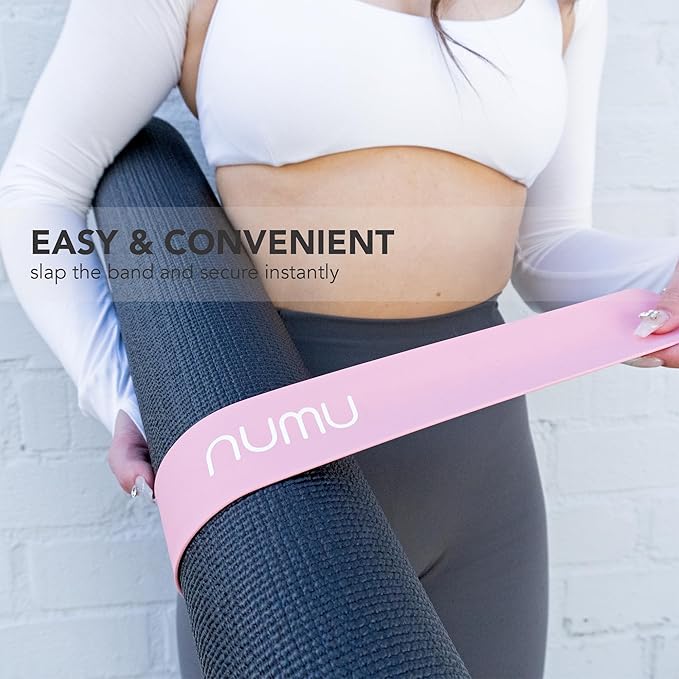 Numu Yoga Mat Strap Slap Band - Easy Snap On to Keep Exercise Mat Tightly Rolled and Secured for Yoga Mat Storage and Travel-FlexoryFit