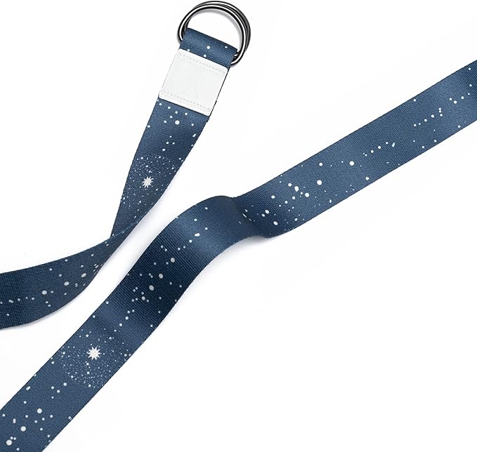 yogadesignlab YOGA DESIGN LAB | The Yoga Strap | Luxurious, Extra Long, Super Soft, Eco Printed | Studio Quality, Adjustable | Safely Stretch Further and Hold Longer | 8 ft Long-FlexoryFit