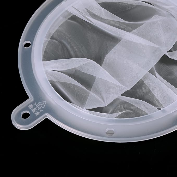 PATIKIL 6.1" O.D. Food Filter Strainer, 100 Mesh Kitchen Mesh Filters Strainers Fine Mesh Sieve for Juice, Coffee, Soy Milk Filtration, White
