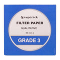 Filter Paper, Qualitative, Grade 3, 90 mm Pack of 100 Sheets by Supertek