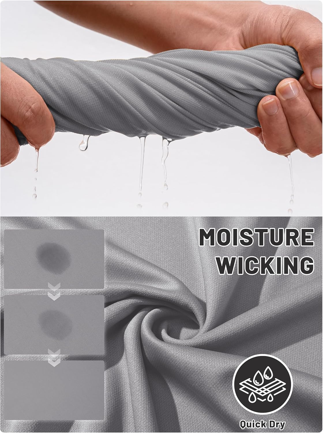 TACVASEN Mens Golf Shirt Dry Fit Mens Polo Shirts Short Sleeve Performance Golf Polos for Men with Collar Work Shirts