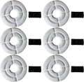 6 NISPIRA Charcoal Water Filters with Black Spongy Replacements for Kastty Whisper Quiet 2.2L/ 74 pz, Deeipet, IPettie Kamino 3L/101oz Cat Dog Water Fountain Dispenser | 5 mm Diameter