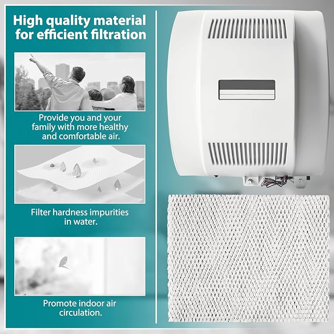 HASMX 1-Pack HC26E1004 Humidifier Filter Replacement Pad for Honeywell HE200A, HE260A, HE260B, HE265A, HE265B, ME360, HE360A, HE360B, HE365A Humidifier Wicking Filter - Dimensions: 10" x 13" x 1-5/8"