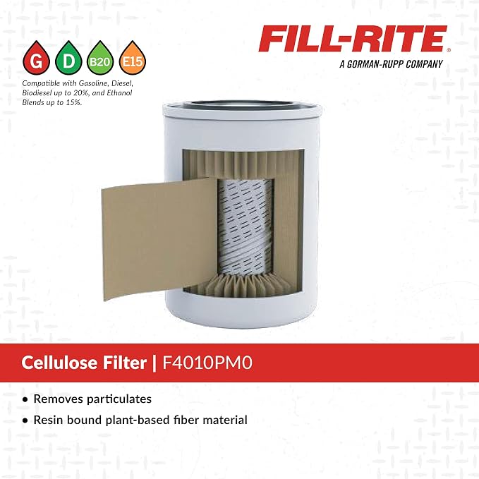 Fill-Rite F4010PM0 1" 40 GPM 10 Micron Particulate Spin-On Fuel Filter - Image 3