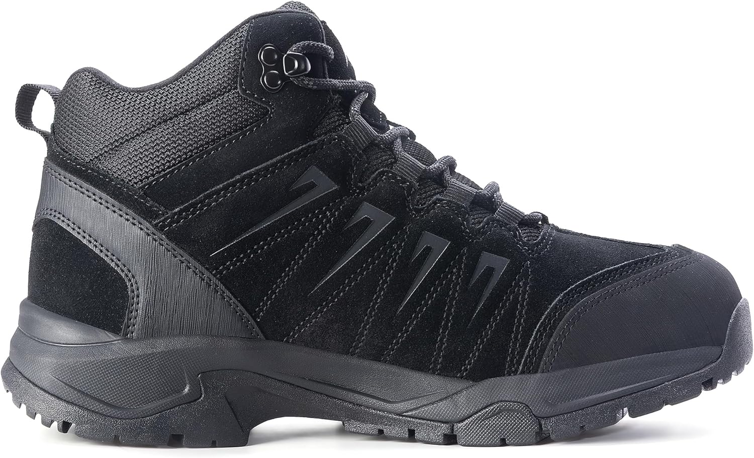 Men's Waterproof Hiking Boots Lightweight Comfortable Leather Mid Ankle Outdoor Trekking Boot