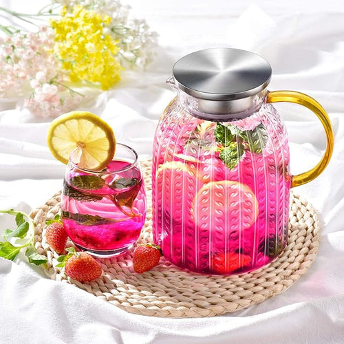 Aofmee 60oz Glass Pitcher, Water Pitcher - Image 2