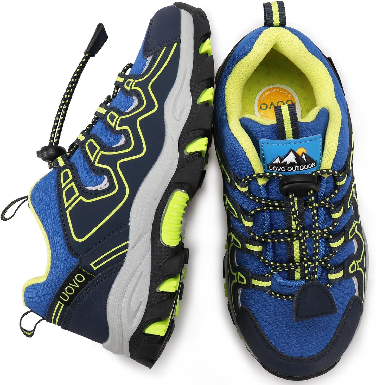 UOVO Boys Girls Kids Sneakers Hiking Running Outdoor Walking Tennis Shoes Waterproof Non Slip Fashion Sneakers(Little/Big Kids