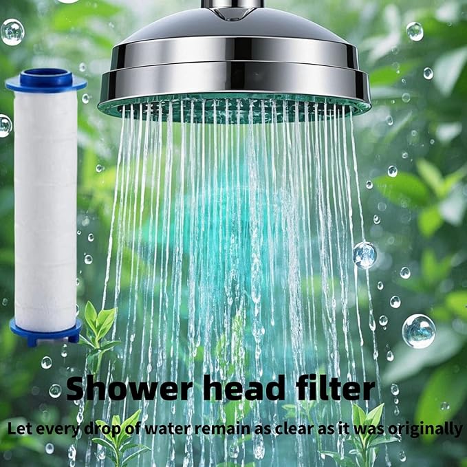 Shower head Filters, 10 Pcs, Ion Shower Drops Head Filter, PP Cotton Filtered Shower Handheld, Filter Element Multiple Specifications, Suitable for Different Models of Shower Heads (White, 8cm/3.15in)