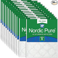 Nordic Pure 16x24x1 (Actual Size: 15 1/2 x 23 1/2 x 3/4) Poly Green MERV 6 AC Furnace Air Filters – Reduces Dust, Pollen, Pet Dander & Allergens – 24-Pack
