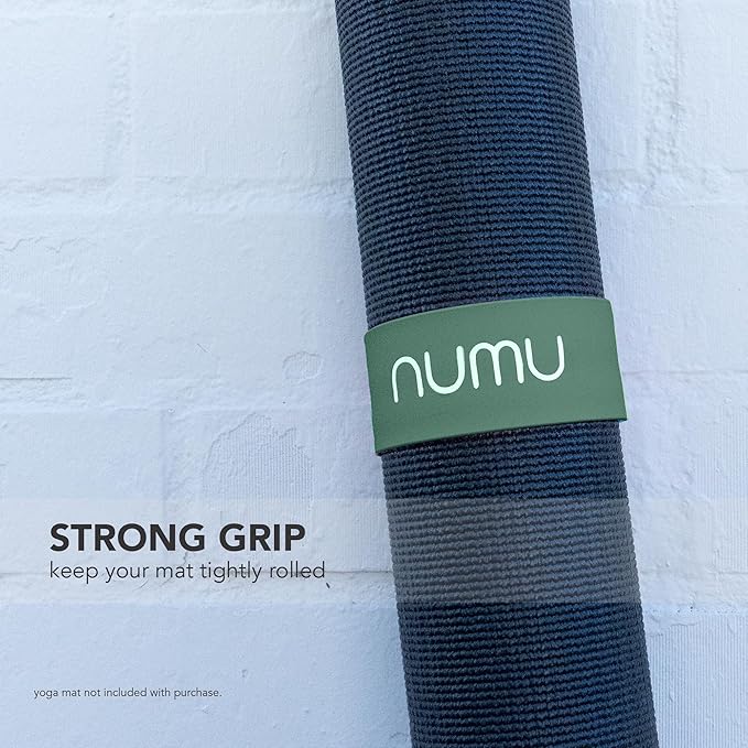 Numu Yoga Mat Strap Slap Band - Easy Snap On to Keep Exercise Mat Tightly Rolled and Secured for Yoga Mat Storage and Travel-FlexoryFit
