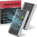 BDFHYK 2 Pack Cabin Air Filters with Activated Carbon Compatible with BMW X1 2016-2022, X2 2018-2022, i3 2014-2021, i3s 2020-2021, Compatible with Mini Cooper/Cooper Clubman 2016-2022