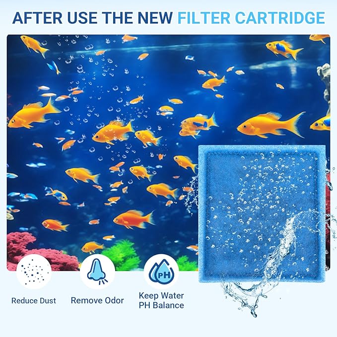 16 Pack Aquarium Filter Cartridges Compatiable with Marineland Penguin PRO Power Filters 200 275 350 375, Rite Size C Filter Cartridges Replacement