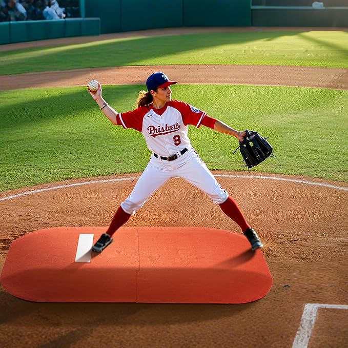 VEVOR Pitching Mound, Baseball Game Mound, Indoor/Outdoor Pitching Practice and Training Equipment, Softball Pitching Aids with Antifade Turf and Pitching Rubber