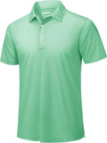 TACVASEN Mens Golf Shirt Dry Fit Mens Polo Shirts Short Sleeve Performance Golf Polos for Men with Collar Work Shirts