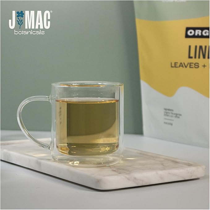 J Mac Botanicals, Organic Linden Leaf and Flower, Whole Leaves and Flowers-FlexoryFit