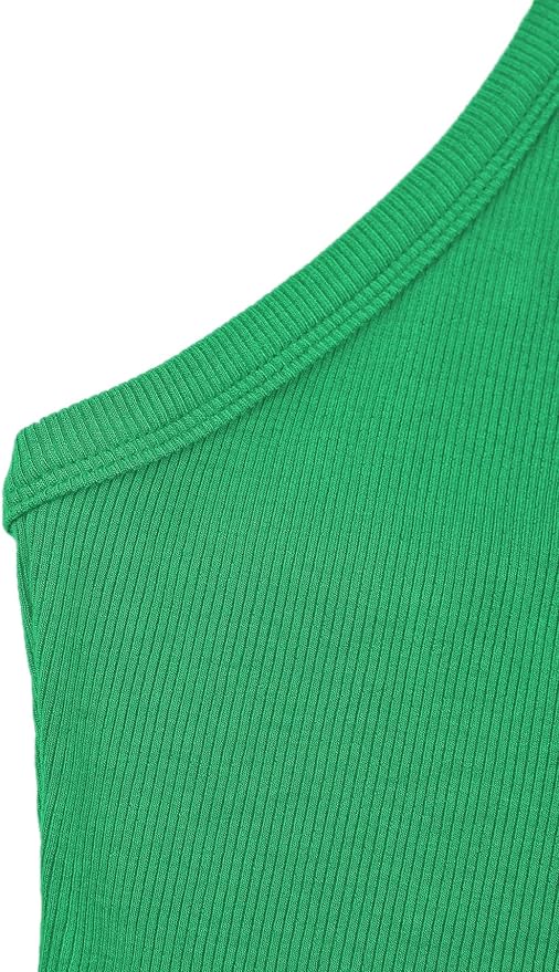iGENJUN Workout Tops for Women Racerback Basic Tank Summer 2025 Camisole V Neck Slim Fit Ribbed Sleeveless-FlexoryFit