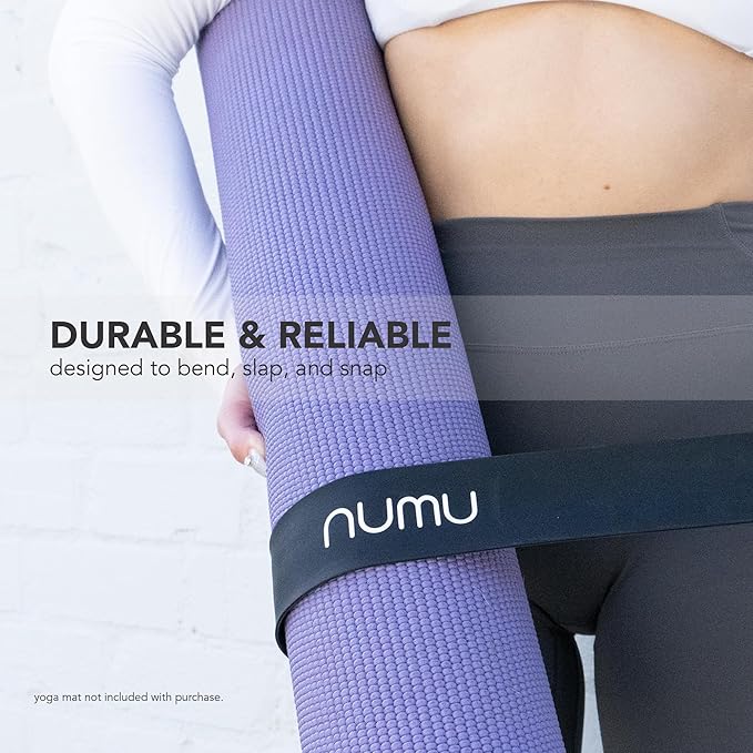 Numu Yoga Mat Strap Slap Band - Easy Snap On to Keep Exercise Mat Tightly Rolled and Secured for Yoga Mat Storage and Travel-FlexoryFit