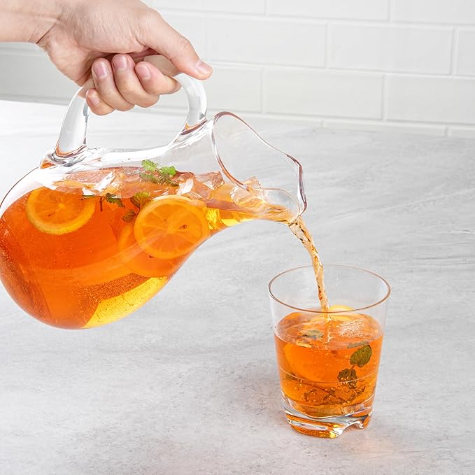 Bev Tek 57 Ounce Water Pitcher, 1 Heavy-Duty Water Jug - Dishwashable, Shatterproof, Clear Polycarbonate Beverage Serveware, For All Kinds Of Beverages - Restaurantware