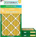 Filterbuy 14x25x2 Air Filter MERV 11 (MPR 1200) Allergen Defense Replacement (3-Pack), Electrostatic Pleated HVAC AC Furnace Filters, Made in USA (Actual Size: 13.50 x 24.50 x 1.75)