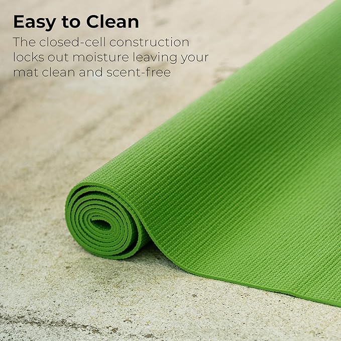 Hello Fit 10-Pack Yoga Mat, 68" x 24" Non Slip Exercise Mat, 4mm Thick Gym Mat for Fitness and Stretching, Bulk Non Toxic Yoga Mats for Schools and Studios-FlexoryFit