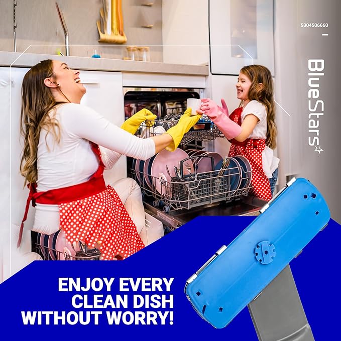 BlueStars 5304506660 Dishwasher Lower Spray Arm LFID2426TF5A FFID2426TS1A - Compatible with several Frigidaire Dishwashers Wash Arm Assembly - Replaces 5304496886 5304496936 5304506532 AP6038456