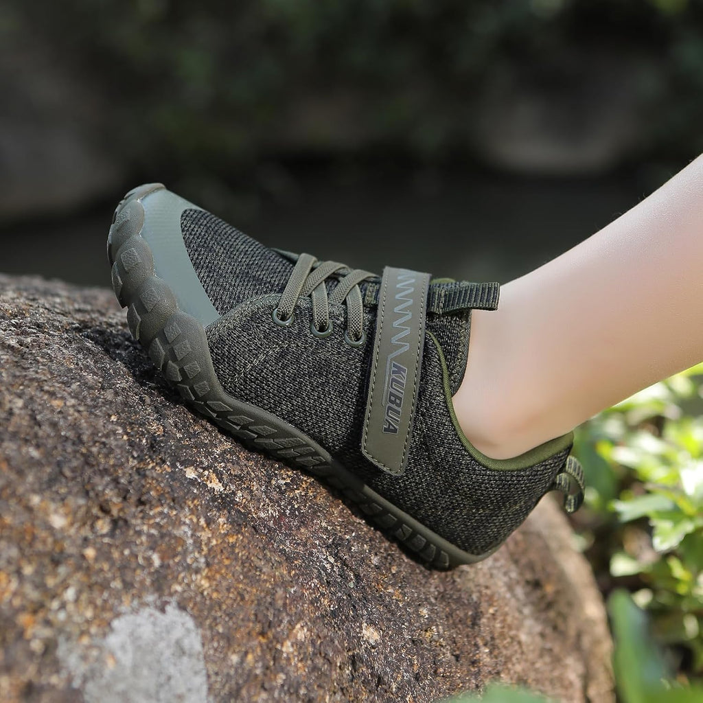 KUBUA Kids Barefoot Shoes Boys Girls Sneakers Naturally Splay Shoes Toddler Little Big Kid