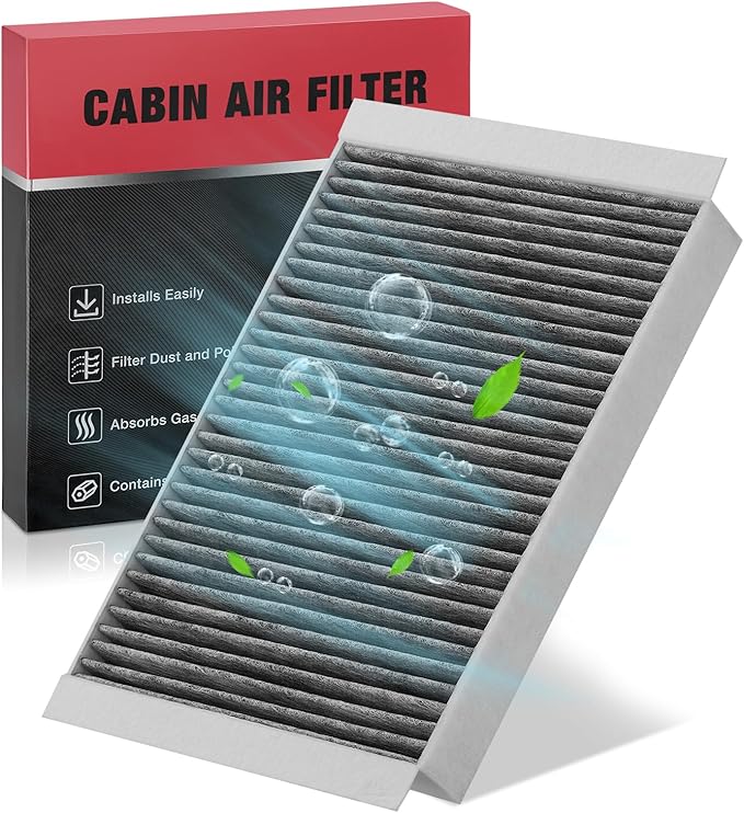 BDFHYK Cabin Air Filter with Activated Carbon Compatible with Ford Mustang 2015 2016 2017 2018 2019 2020 2021 2022, Replace# CF12152, CF2279, 903261528