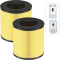 2 Pack B-D02L Replacement Filter for MOOKA & KOIOS B-D02L Air Purifi-er, for VEWIOR B-D02U Air Purifi-er, H13 True HEPA Filter for MOOKA Air Filter Replacement, Pet Care Filter
