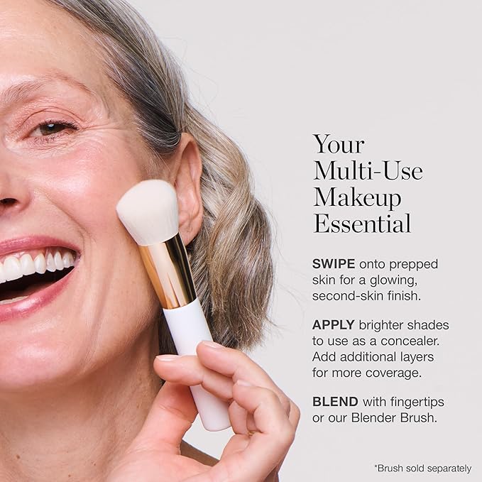 Ogee Sculpted Complexion Foundation Stick (Linden 1.25N Light Beige, Neutral Undertones) Full Coverage Foundation Makeup - Instantly Balance & Even Complexion - 70% Organic Ingredients-FlexoryFit