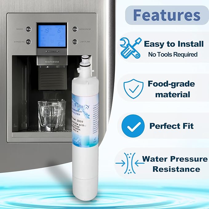 Water Filter Replacement for GE® RPWF (Without CHIP) Refrigerator Water Filter, Compatible with RWF1063, RWF3600A, WDS-RPWF, WSG-4, DWF-36, R-3600, AQF-RPWF, MPF15350, 2 Pack