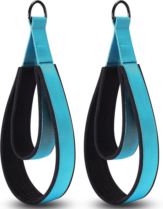 TOBWOLF Pilates Straps - Double Loop D-Ring Straps for Reformer, Padded, Home Gym Workout-FlexoryFit